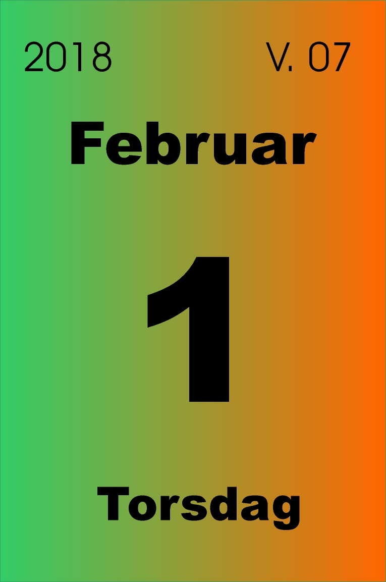 1 februar 2018