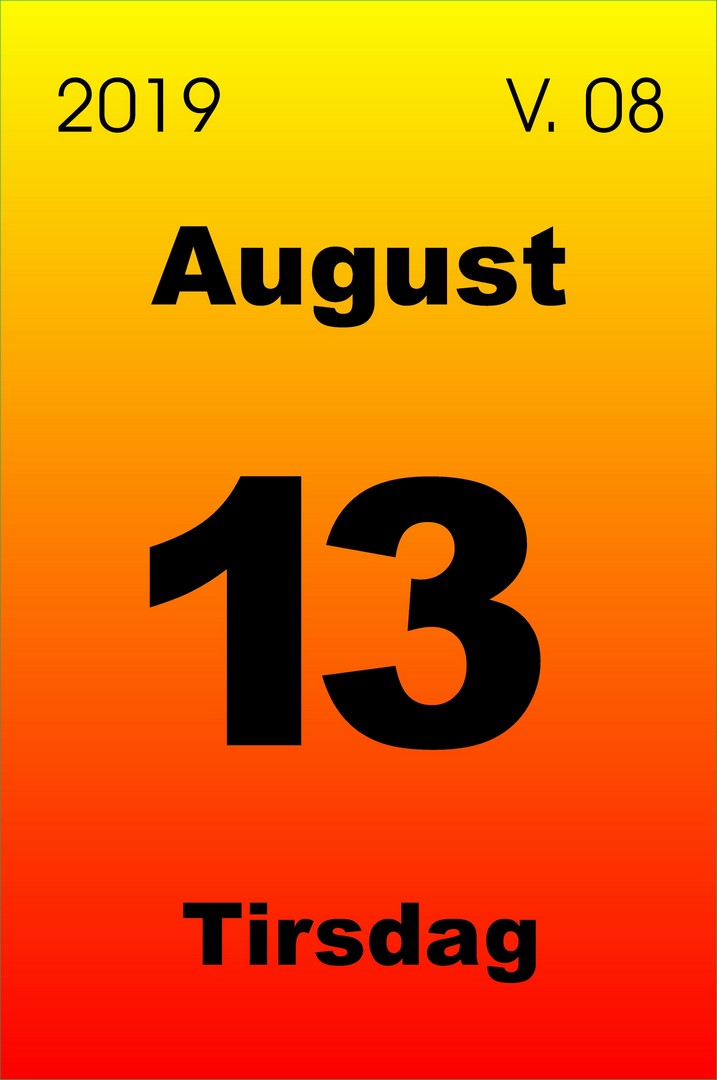 13 august