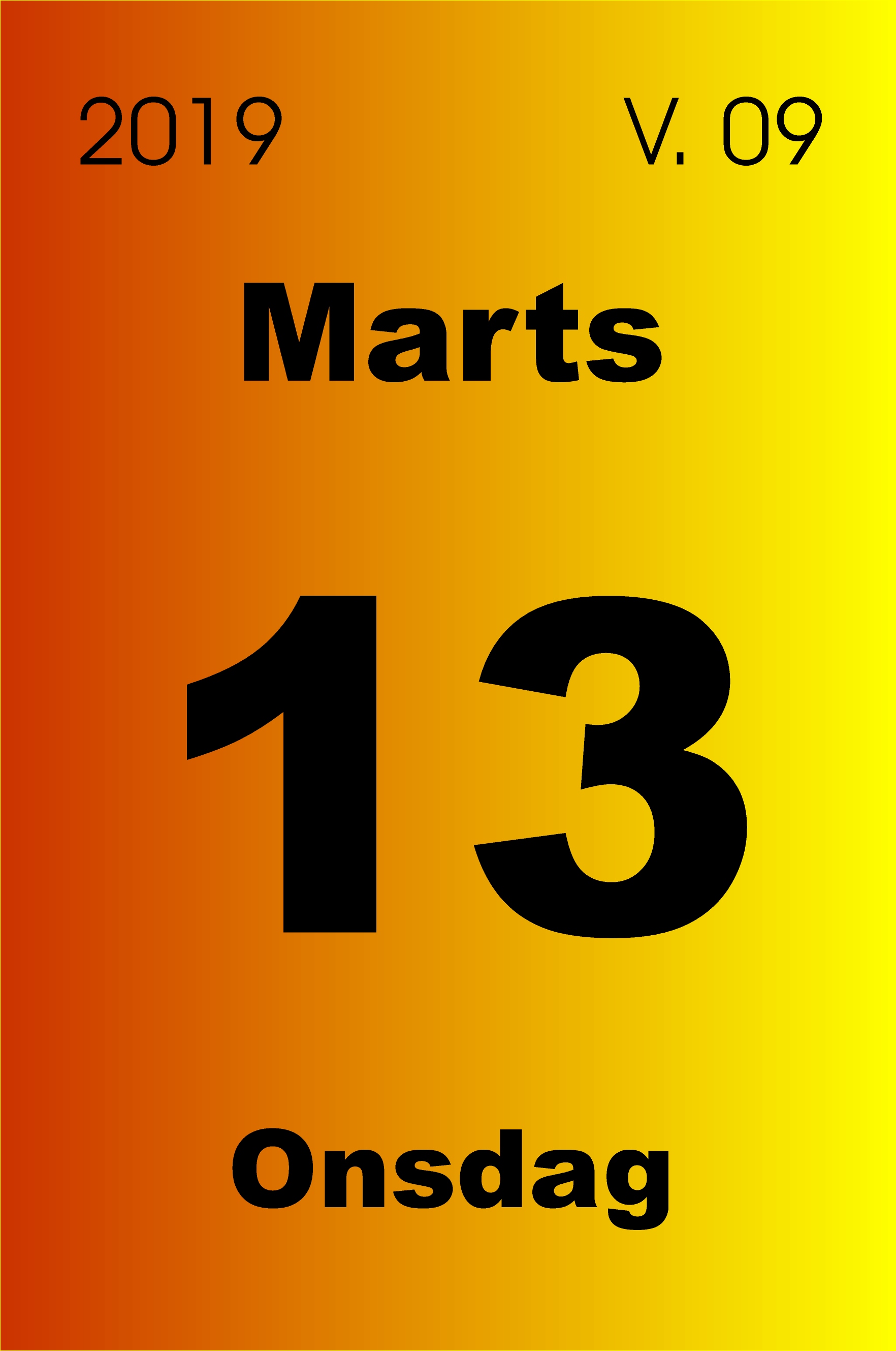 13. marts 2019