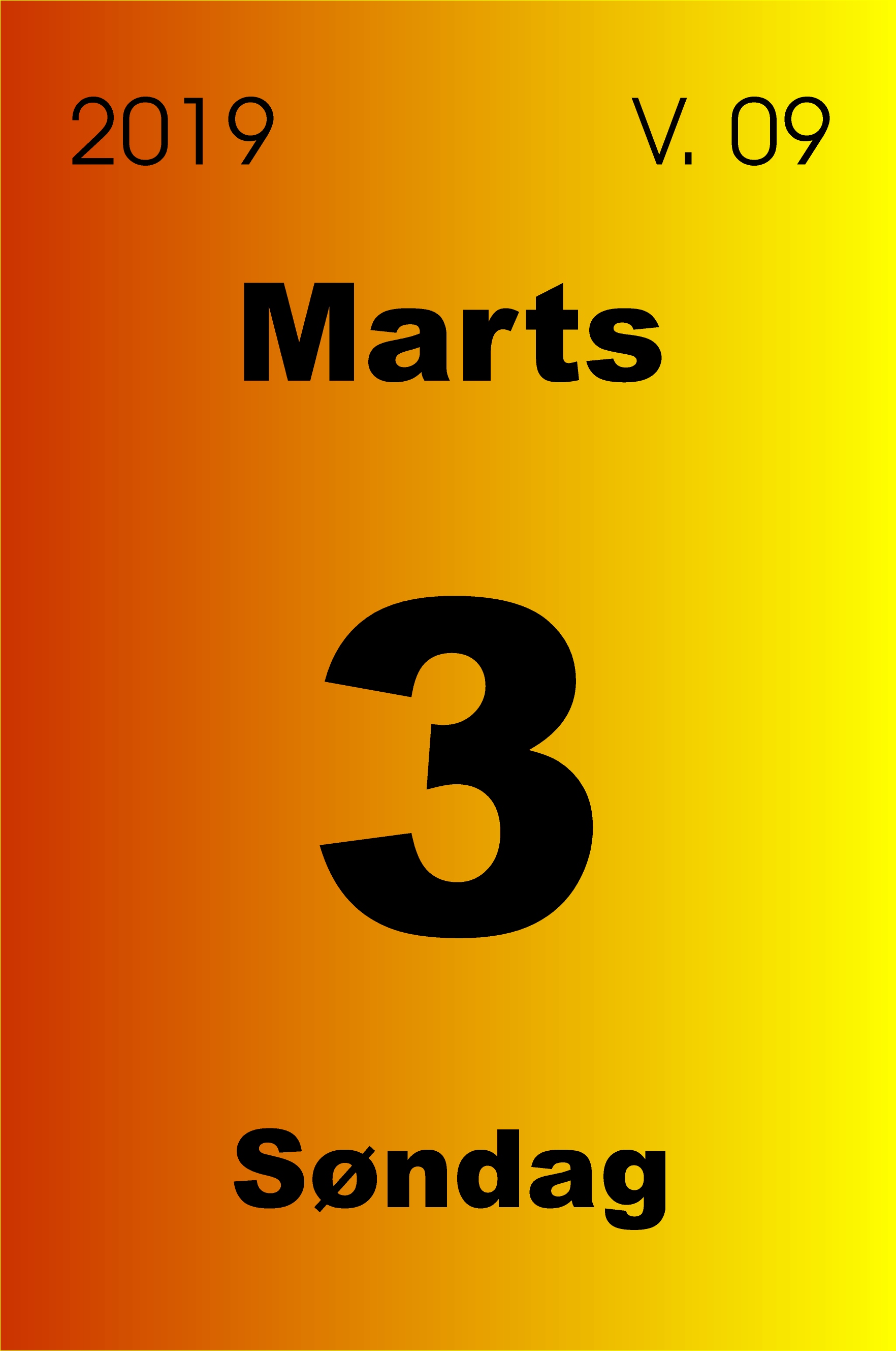 3. marts 2019