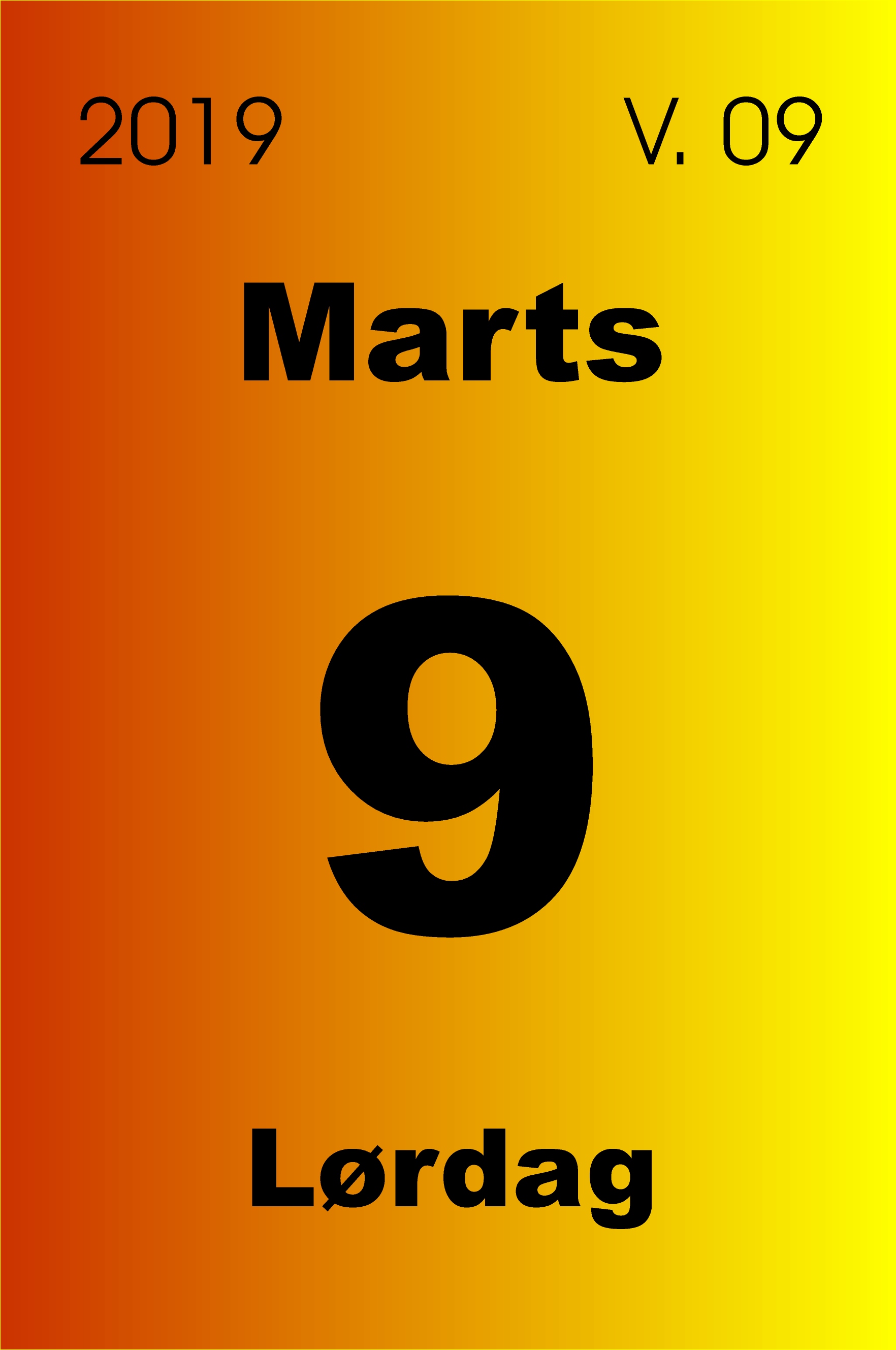 9. marts 2019