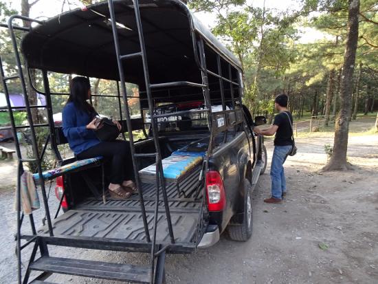 the truck to the topor