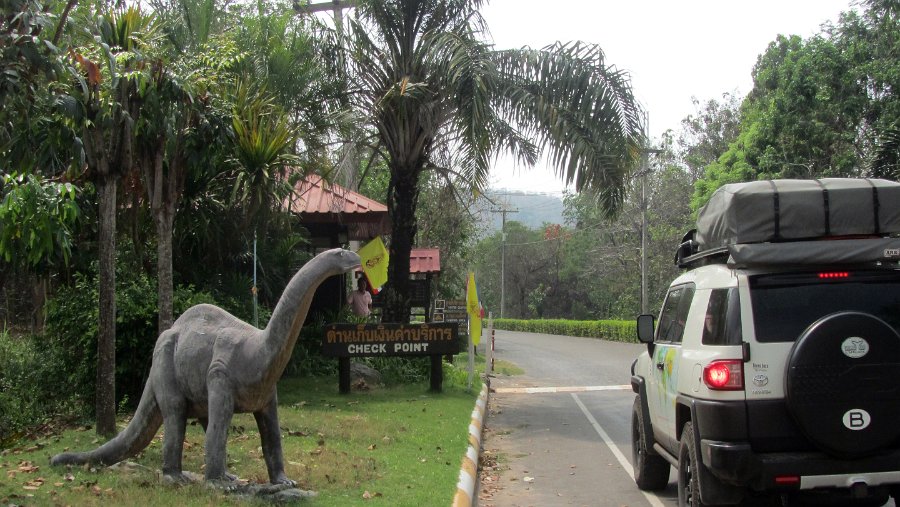 01 De Dinosaur site in het Phu wiang national park