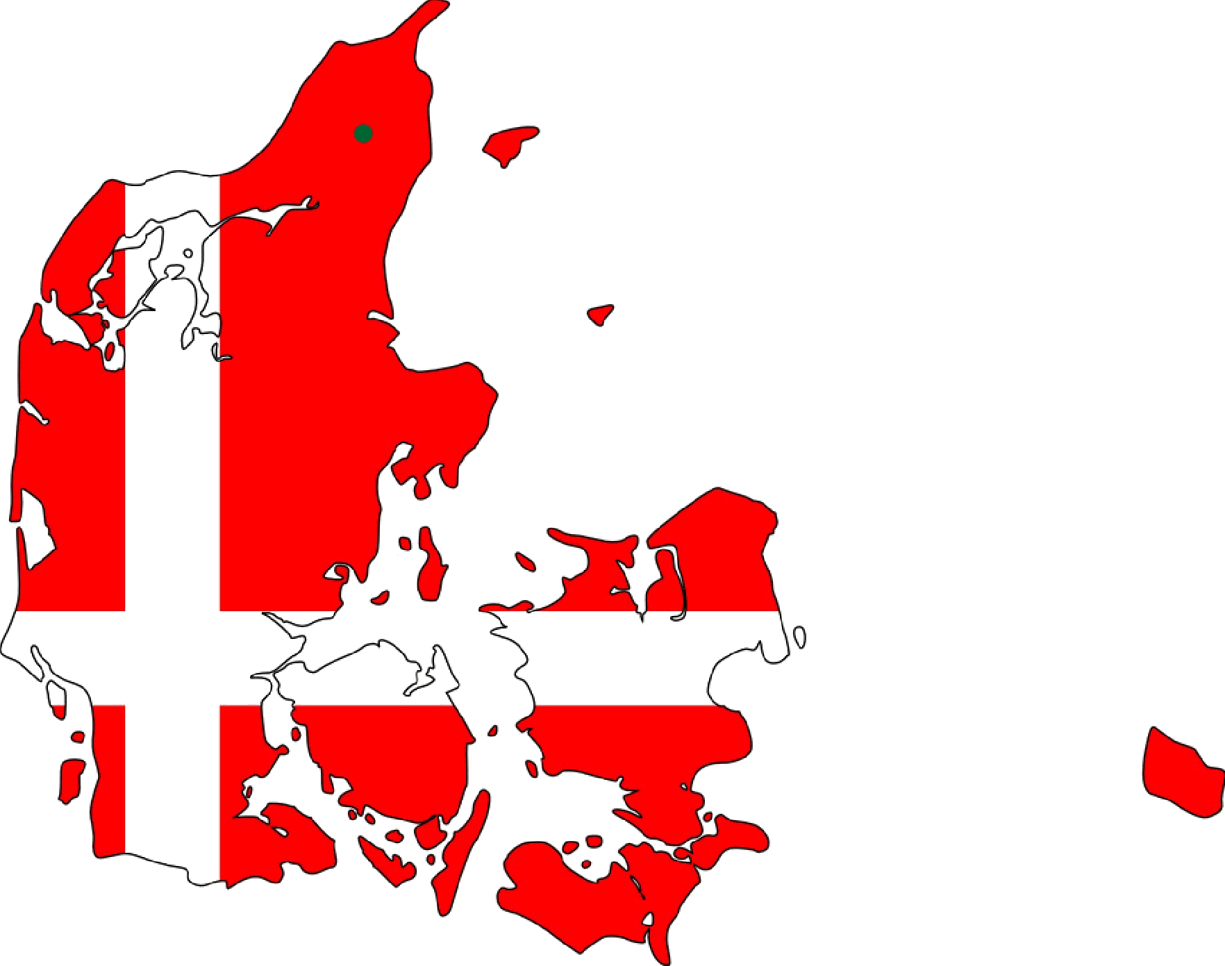 Danmarkskort med by