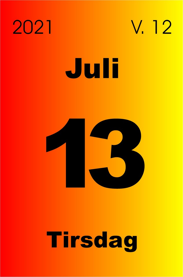 13 juli 2021