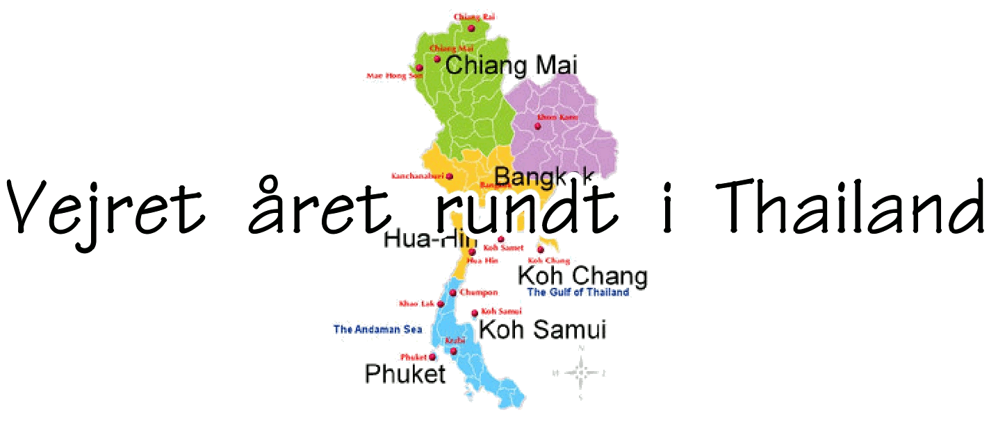 vejret året rundt i Thailand